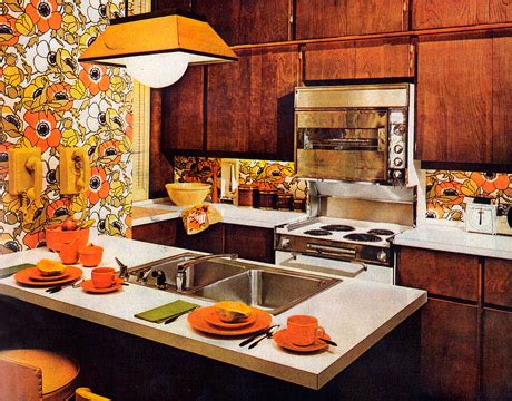 Country kitchen wallpaper design Ideas