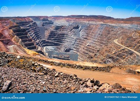 The Giant Open Pit Goldmine In Kalgoorlie Western Australia Editorial