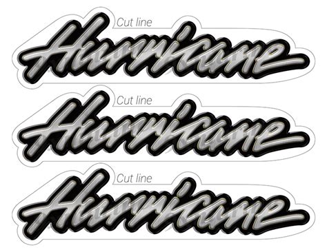 Hurricane Boat Stickers Replace Your Boat Maker Stickers