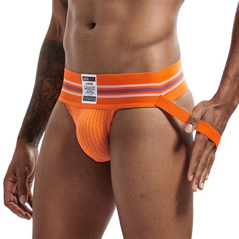 Mizok Mens Jockstrap Underwear Athletic Supporter Sexy Breathable Jock