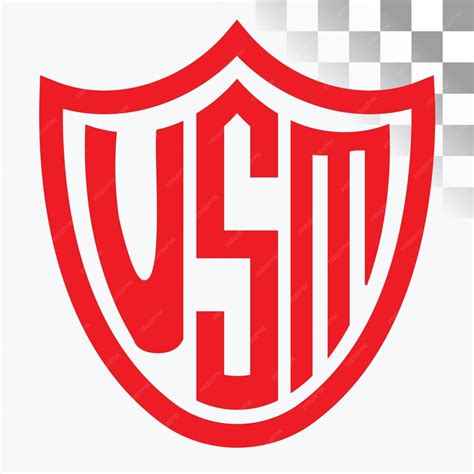 premium vector usm letter logo design
