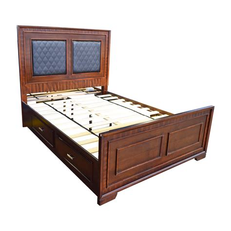 Queen Bed Frame With Storage Bobs Furniture Hanaposy