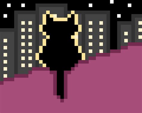 City cat pixel art