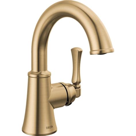 Delta Archdale Champagne Bronze 4 In Centerset 1 Handle Watersense Bathroom Sink Faucet With