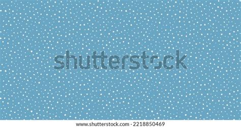 Hand Drawn Falling Snow Seamless Pattern Stock Vector Royalty Free