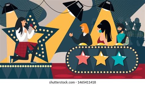 Talent Show Vector Illustration Cartoon Girls Stock Vector (Royalty Free) 1513688582 | Shutterstock