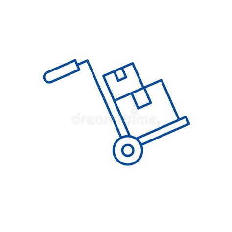 Bulky Delivery Line Icon Vector Bulky Delivery Outline Sign Concept