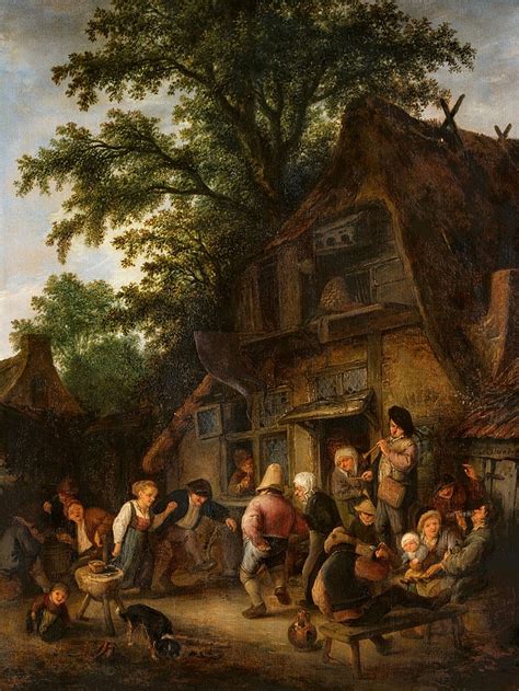 Adriaen Van Ostade Peasant Dance By A Tavern Lempertz 1097 2063