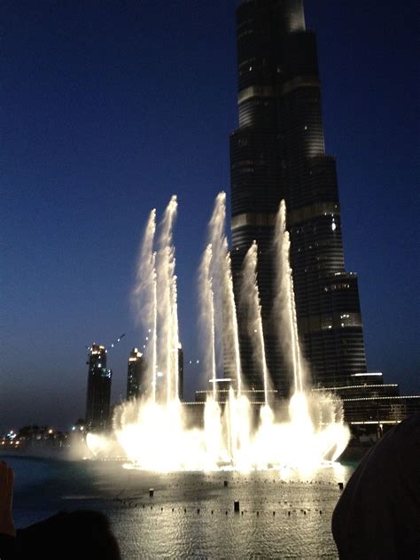 Fountain show at the Burj Khalifa | Burj khalifa, Travel, Landmarks