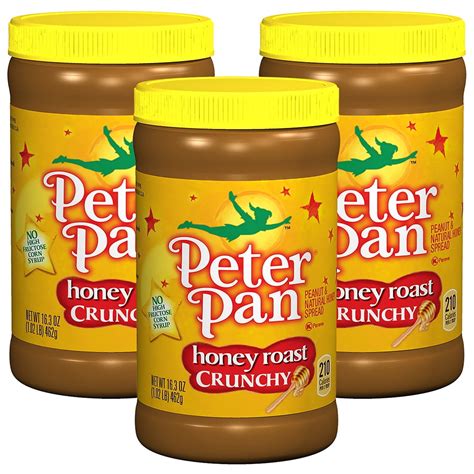 3 Pack Peter Pan Crunchy Honey Roast Peanut Spread 16 3 Oz Walmart