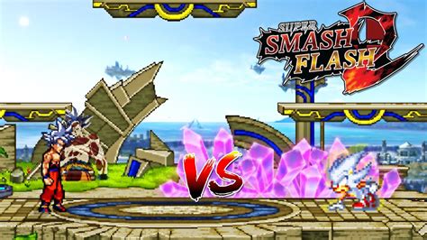 Ssf2 Mods Hyper Sonic Vs Ui Goku Youtube