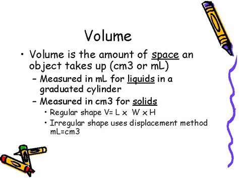 Mass Volume and Density Mass is a measurement