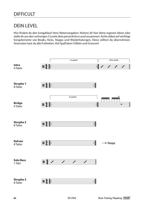 Drum Training Playalong Mit Qr Codes Hage Musikverlag