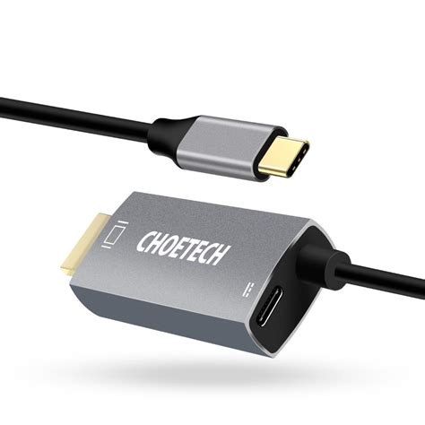 Choetech Xch M Gy V Unidirectional Adapter Usb C Male To Hdmi K