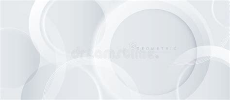 Abstract Background With White And Grey Circle Geometric Lines Modern Minimal Trendy Lines