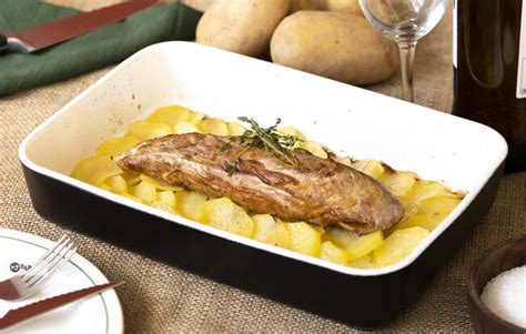 Solomillo De Cerdo Al Horno Con Patatas Receta F Cil De Asado Con