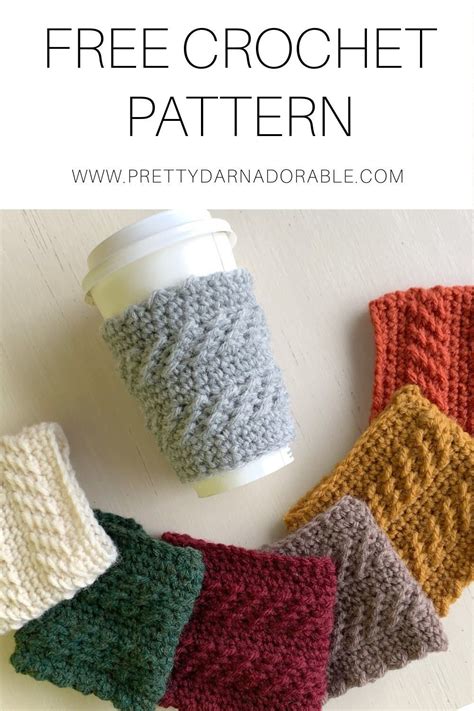 Free Crochet Coffee Cozy Patterns Artofit