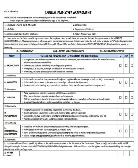 Free Assessment Forms In Pdf Ms Word Excel Free Hot Nude Porn Pic