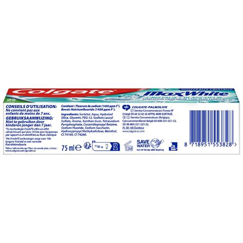 Pack De Lot De Dentifrices Colgate Max Fresh Cristaux Fra Cheur