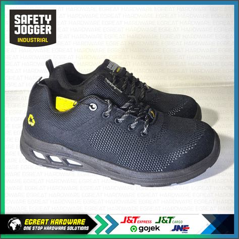 Jual Sepatu Safety Jogger Ecofitz Black S P Low Sr Esd Fo Toecap Steel