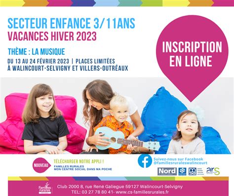 Secteur Enfance Ans Inscription Accueil De Loisirs D Hiver