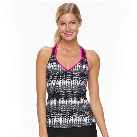 Womens Zeroxposur Mesh Racerback Tankini Top