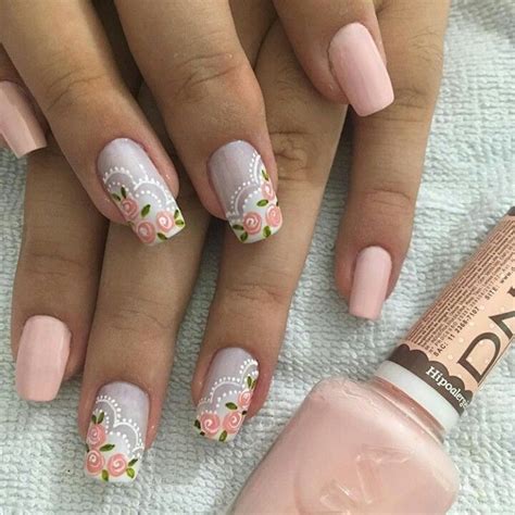 Pin By Myrian Stella On U As Lindas Floral Nails Flower Nails