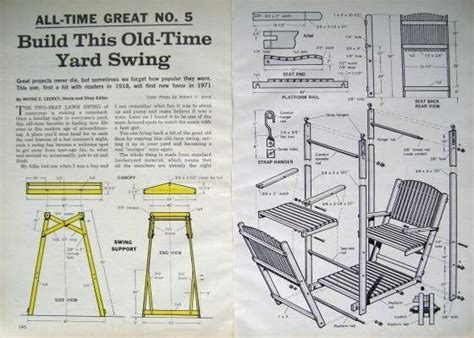 Canopy Glider Swing Woodworking Plans - WoodWorking Projects & Plans