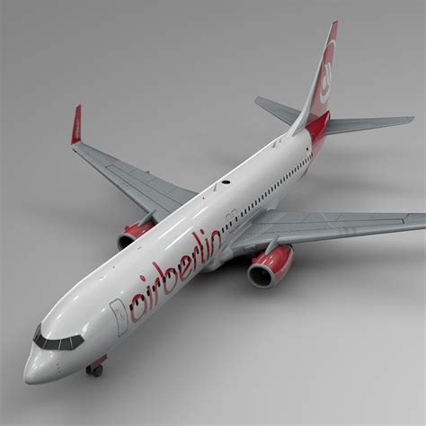 Air Berlin Boeing 737 800 3d Model Turbosquid 1470108