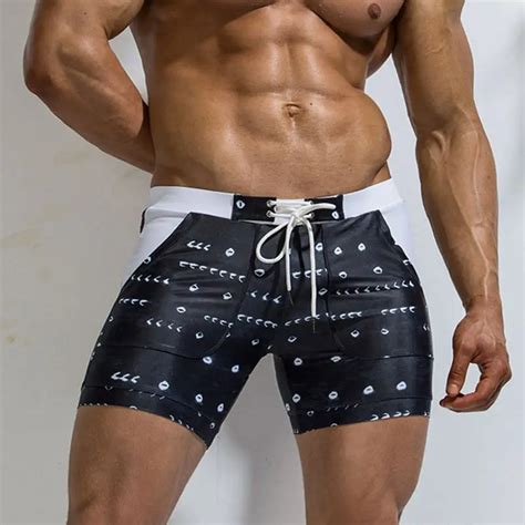 2019 Swimming Trunks For Mens Swimming Shorts Sexy Gay Swimwear Men