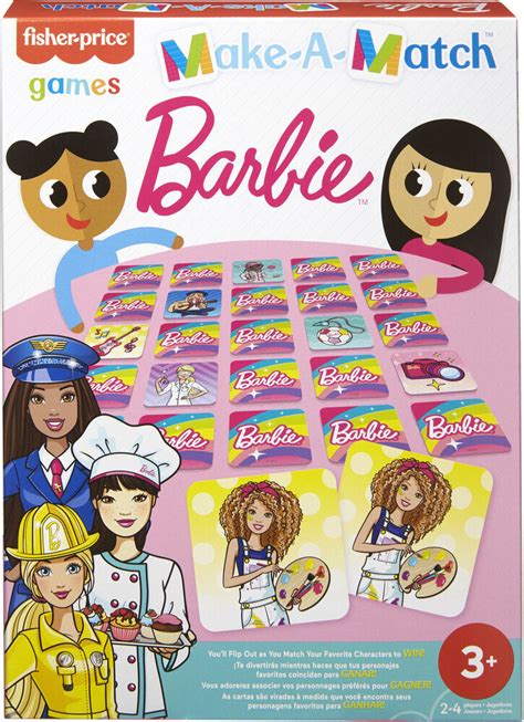 Memory Barbie Gra Dla Dzieci Mattel Games Mattel Games Sklep