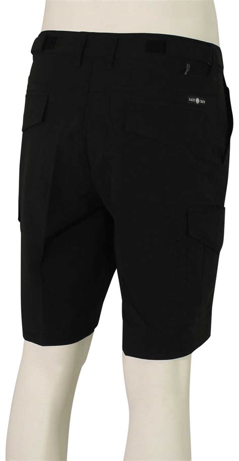 Salty Crew Deep Sea Cargo Walk Shorts Black