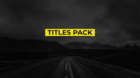 Modern Titles Pack DaVinci Resolve Template SBV 348640892 Storyblocks