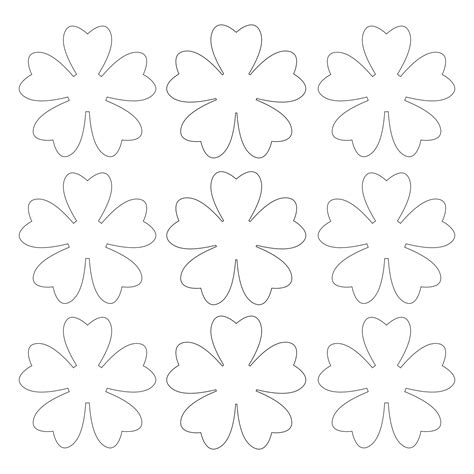 Printable Paper Flower Template Cut Out | Best Flower Site