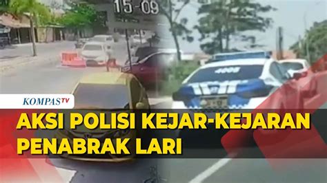 Tegang Begini Aksi Mobil Polisi Kejar Pelaku Tabrak Lari Di Pekalongan