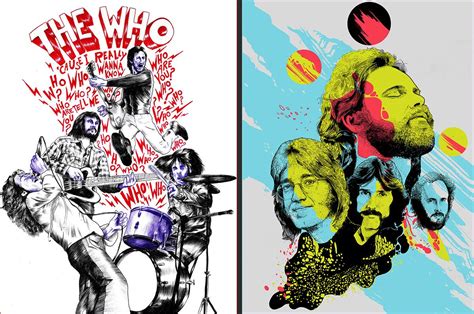 Ultimate Classic Rock Posters On Behance Rock Posters Classic Rock