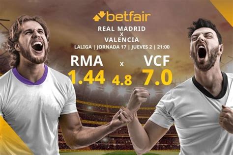 Pronóstico de apuestas Real Madrid vs Valencia estadísticas y