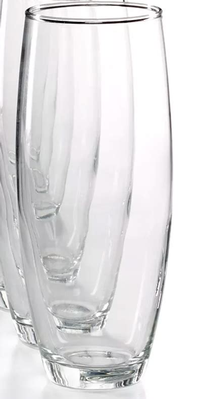 Martha Stewart Essentials 9 Pc Stemless Champagne Flutes Clear Glass 5