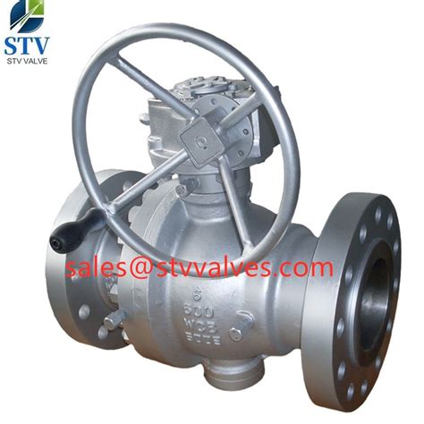 600LB Cast Steel Trunnion Ball Valve 6 Inch API 6D China Valve