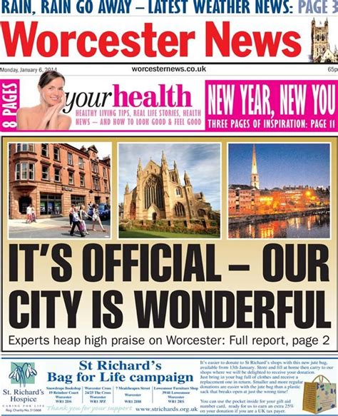 Worcester News Goes For A Positive Front Page How To Look Better