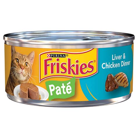 Purina Friskies Paté Wet Cat Food Liver Chicken Dinner 5 5oz