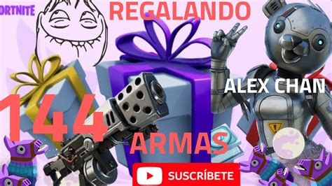 Regalando Armas Exclusiva Full Perks Fortnite Salvar El