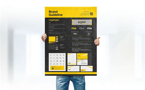 DIN A3 Brand Identity Guideline Poster Design