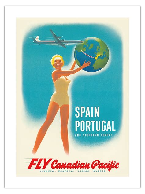 Spain Portugal Southern Europe Fly Canadian Pacific Air Lines