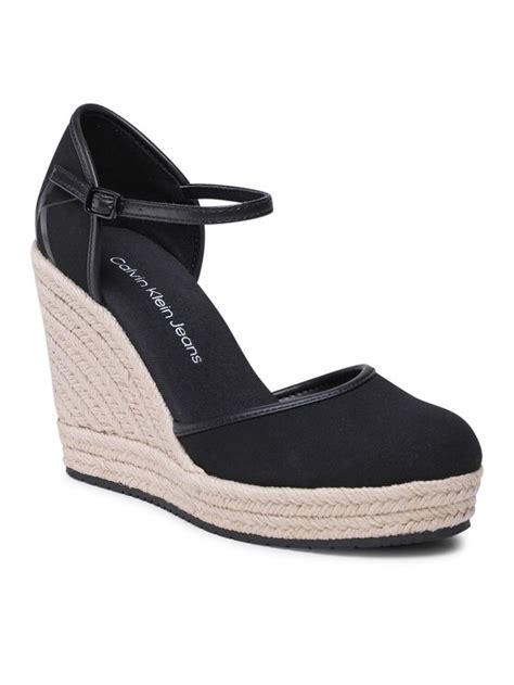 Calvin Klein Jeans Espadrilles Wedge Sandal Close Toe Ess Yw Yw