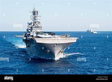 The Amphibious Assault Ship Uss Iwo Jima Lhd 7 Approaches The Fleet