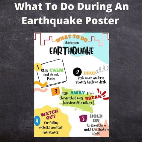 Earthquake Safety Poster