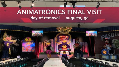 Chuck E Cheese Augusta 3 Stage Animatronics Final Visit And Close