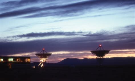 Aircraft Lights Atop The VLA National Radio Astronomy Observatory