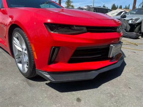 For Chevy Camaro Ss Ls Lt Rs Painted Black Front Bumper Lip